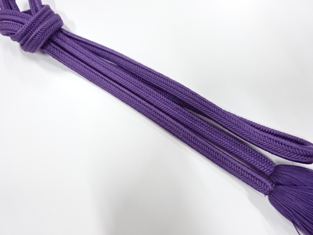 正絹　撚り房　手組帯締め